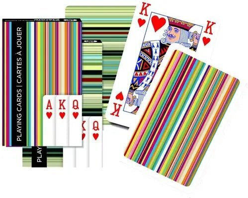 Piatnik Stripes Bridge Size Playing Cards Vertical