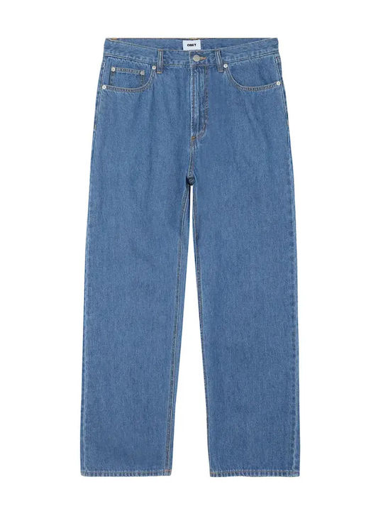 Obey Men's Jeans Pants with Loose Fit Salty Blu...