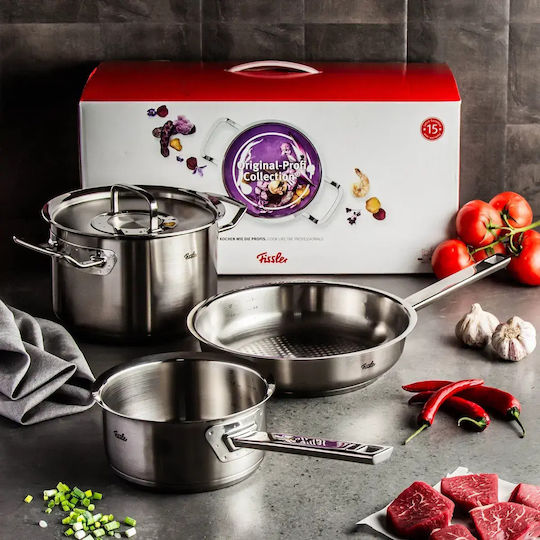Fissler Profi Σετ Μαγειρικά Σκεύη από Ανοξείδωτο Ατσάλι 2τμχ