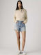 Ribcage Women's Jean High Waist Shorts Blue