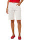 Women's White Bermuda