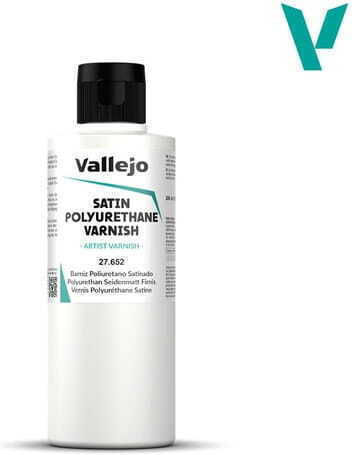 Vallejo Сатенен Лак Полиестерен Сатен Върниши 200ml