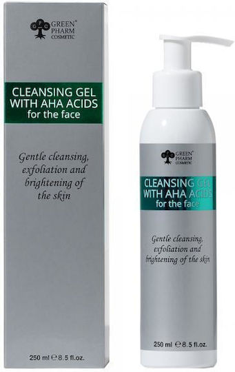 Green Pharm Cosmetic Aha Acid Facial Cleansing Gel with Moisturizing Action 250ml