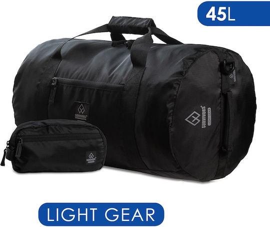 Survivors Military Pouch Black 45lt
