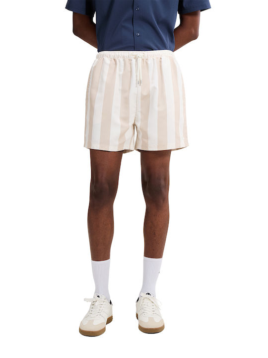 Ellesse Men's Swimwear Shorts Off White Striped