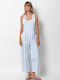 Damenteilige Jumpsuit Hellblau