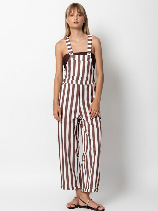 Damen Jumpsuit Braun