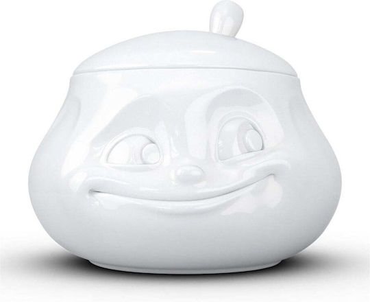 Porcelain White Serving Sugar Bowl