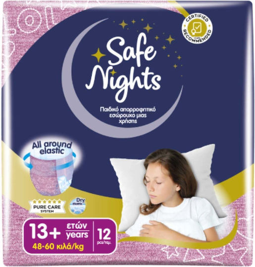Safe Nights Памперси гащи за 48-60 кг 12 бр