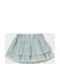 Kids Pleated Tulle Skirt Turquoise