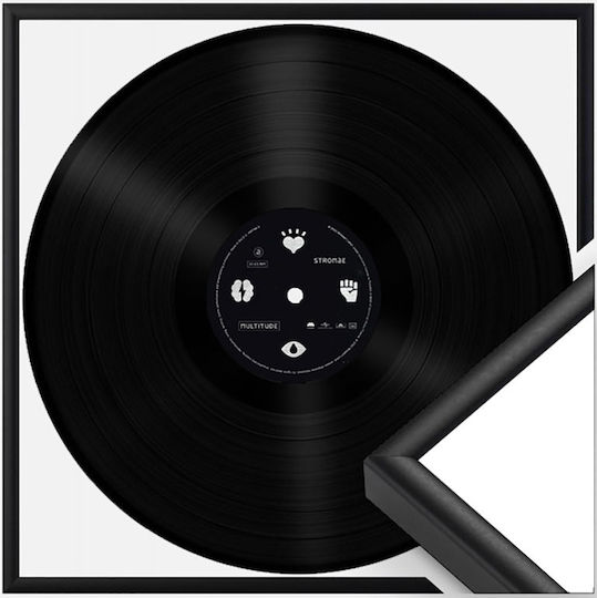 Avizar 12.5" Aluminium Wall-mounted 33-rpm Vinyl Display Frame Black Avizar 12.5" Aluminium Wall-mounted 33-rpm Vinyl Display Frame Black