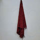 Noidinotte Cotton Burgundy Beach Towel with Fri...