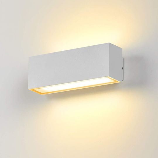 Lampa Iluminat Exterior Montat Pe Perete Etanș Led 12W 3000K 18x6.5x7cm Lampa Iluminat Exterior Montat Pe Perete Etanș Led 12W 3000K 18x6.5x7cm