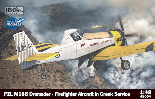 Pzl M-18 Dromader Avion Pompier Grecesc Modele Statice Scara 1:48 48004
