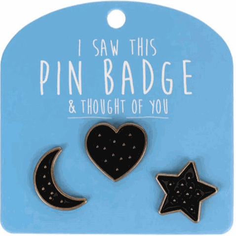 Gama Brands Σετ Καρφίτσες Moon Star & Heart 3τμχ 14444853