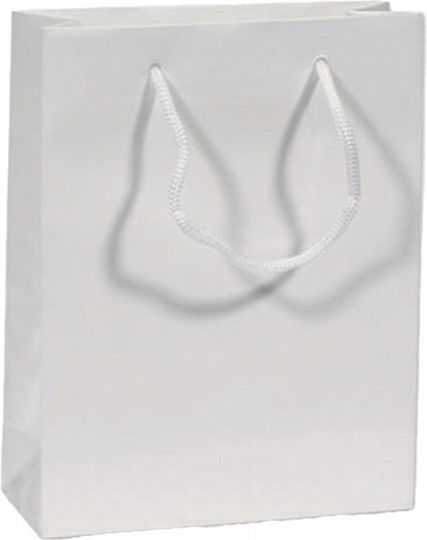 Mertzios.gr Papier Tasche für Geschenk Weiß 9x12cm