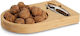 Bamboo Platter Stand Nutcracker 26 X 17.5 X 3 Cm