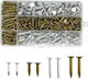 Şuruburi Galvanizate Pentru Acoperiş Fieltro 20 Mm 30 Mm Cap Mare Set 300 Bucăţi