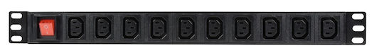 Adastra 10-gang Iec Pdu Switched 1.8m 776.495uk
