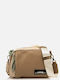 Fabric Women's Crossbody Bag Beige