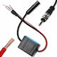 Amplificator Semnal Radio Fm Am Zola Universal 12v Cablu 15 Cm 21 X 45 X 37 Mm Negru