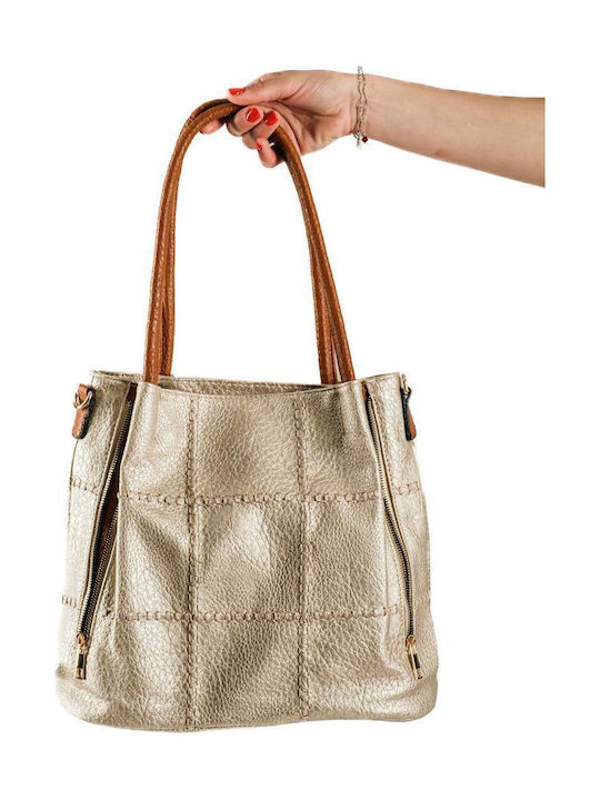 Women's Gold Shoulder Bag