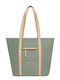 Stoff Damen Shopper Tasche Grüne