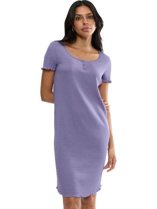 Triumph Summer Cotton Women's Nightgown Purple ...