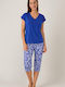 Noidinotte Summer Women's Pyjama Set Blue