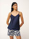 Vamp Sommer Babydoll Blau Blazer