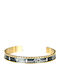Oyster Men's Steel Gold Plated Bracelet 18cm