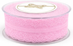 Candy Shop Spitze Band 3,8cm Rosa 18m