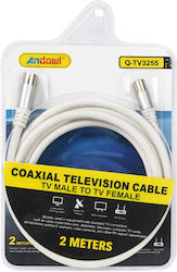 Andowl Antenna Cable Coax Male - Coax Female 2m