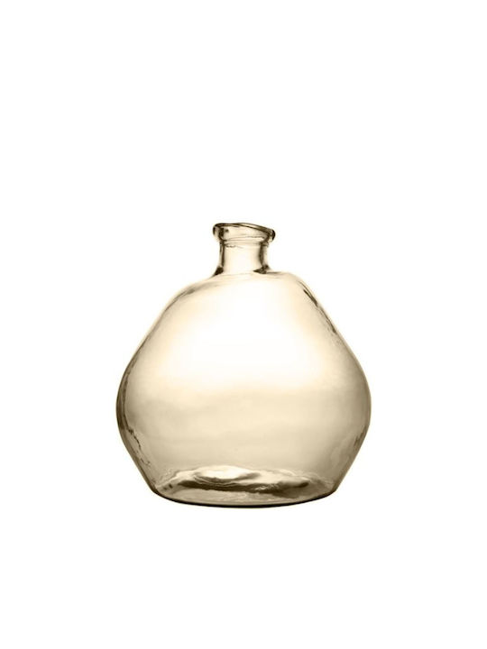 Vidrios San Miguel Decorative Glass Vase Simplicity Beige