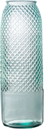 Vidrios San Miguel Decorative Glass Vase Diamante Transparent