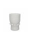 Zaros Decorative Ceramic Vase Sevora White 18xH28.6cm