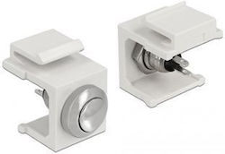 Delock Keystone Buton Push Alb 86401