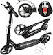Kruzzel Kids Scooter Foldable 2-Wheel for 10+ Years Black