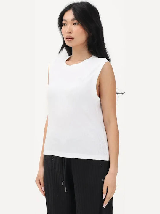 PUMA Women's Sports Sleeveless Top White