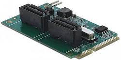 DeLock Mini PCIe Converter Black 95264