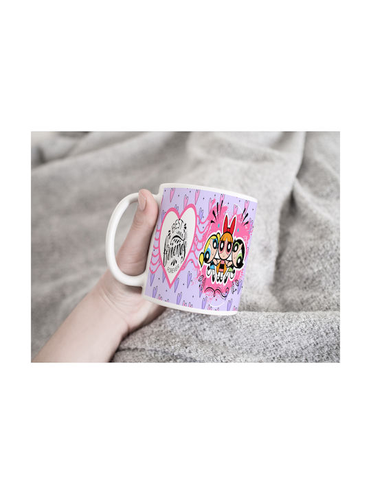 Digital Place Best Friends For Ever Ceramic Whi...