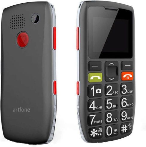 Artfone C1 Dual SIM Mobile Phone with Buttons (English Menu) Black