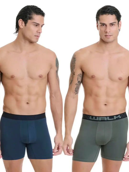 Walk Boxeri Pentru Bărbați Albaștri 2Pack