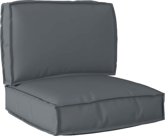vidaXL Pernă De Bancă Perne Pentru Scaune De Grădină Antracit 2 Buc 60x60 Cm