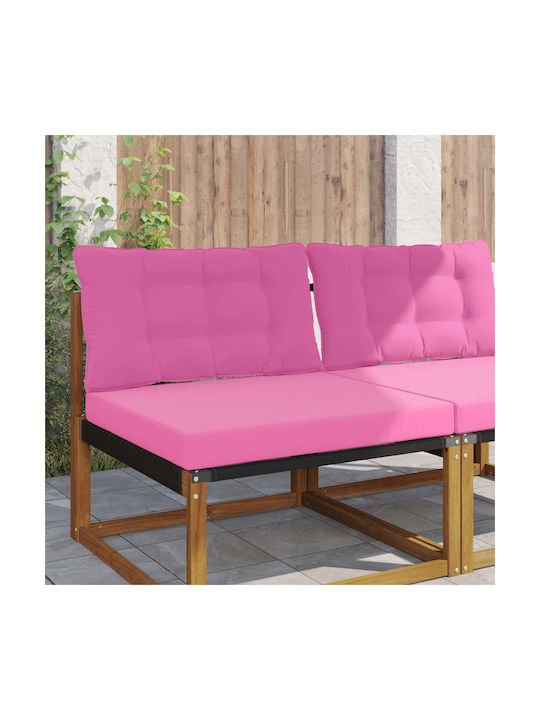 vidaXL Gartenstuhlkissen Mit Rückenlehne Rosa 2...