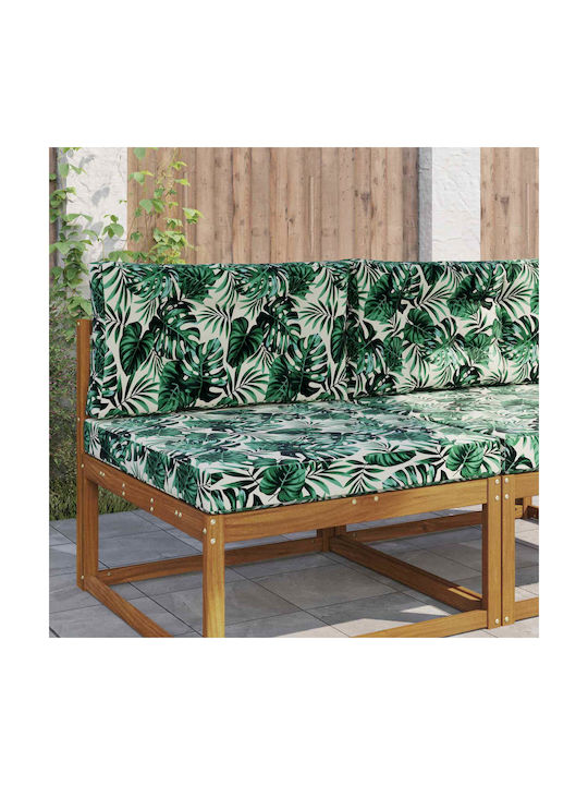 vidaXL Garden Chair Cushions with Backrest Green 2 Pieces 80x80cm