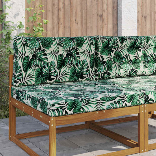 vidaXL Gartenstuhlkissen Mit Rückenlehne Grün 2Stück 80x80cm