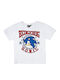 Детска Къс Ръкав Блуза Бяла Sonic 1991