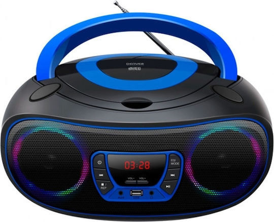 Denver Φορητό Ηχοσύστημα με Ραδιόφωνο / CD / USB Μπλε