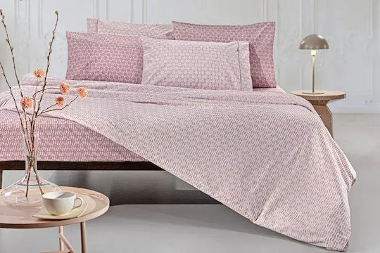Guy Laroche Sandy Bettlaken Super-Doppel 4Stücke 170x200+32cm mit Gummibettlaken